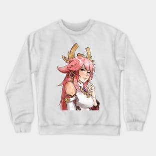 Sketchy Yae Miko Crewneck Sweatshirt